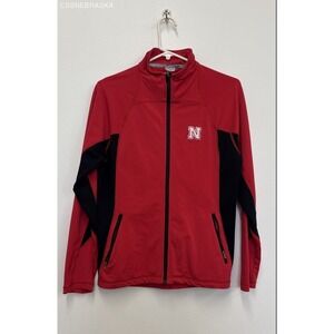 LevelWear Red Women's Nebraska Cornhusker Full Zip Athletic Fleece Jacket Size M